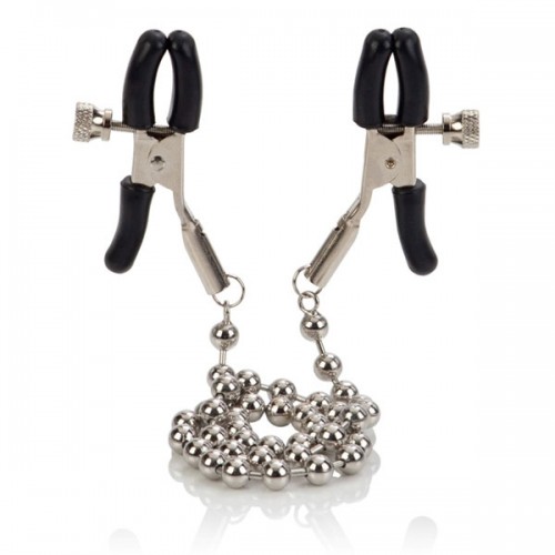 Купить Цепь с зажимами для сосков Silver Beaded Nipple Clamps код товара: SE-2610-10-2/Арт.1272. Секс-шоп в СПб - EROTICOASIS | Интим товары для взрослых 