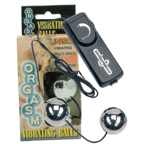 Купить Серебристые вагинальные шарики с вибрацией ORGASM VIBRATING BALL код товара: 7214S-J BX GP/Арт.184. Онлайн секс-шоп в СПб - EroticOasis 