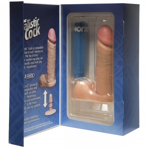 Фото товара: Фаллоимитатор на присоске The Realistic Cock 6” with Removable Vac-U-Lock Suction Cup - 17,3 см., код товара: 0271-01-BX/Арт.329, номер 3