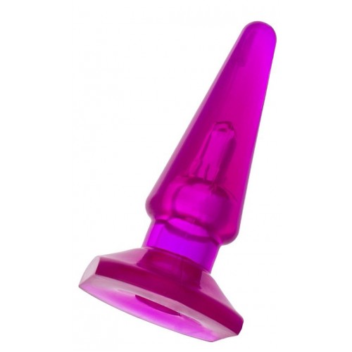 Фото товара: Фиолетовая анальная пробка BUTT PLUG - 9,5 см., код товара: 881303-4/Арт.3645, номер 1