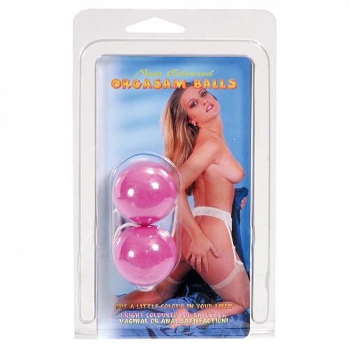 Фото товара: Фиолетовые вагинальные шарики на мягкой сцепке, код товара: 7224NLV BCD GP/Арт.4634, номер 1