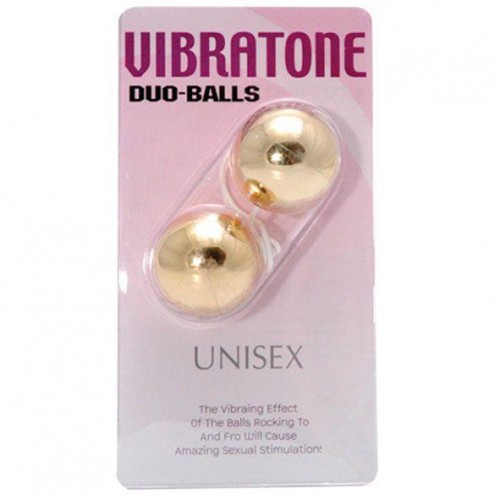 Фото товара: Шарики вагинальные золотые Vibratone dua-balls, код товара: 7224GD/Арт.4922, номер 1