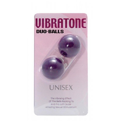 Фото товара: Фиолетовые вагинальные шарики VIBRATONE DUO BALLS PURPLE BLISTERCARD, код товара: 7224PU/Арт.4924, номер 1