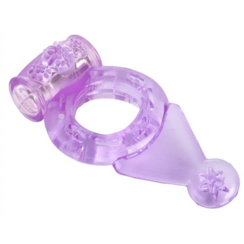 Купить Фиолетовое виброкольцо с хвостом код товара: 818038-4/Арт.5309. Секс-шоп в СПб - EROTICOASIS | Интим товары для взрослых 
