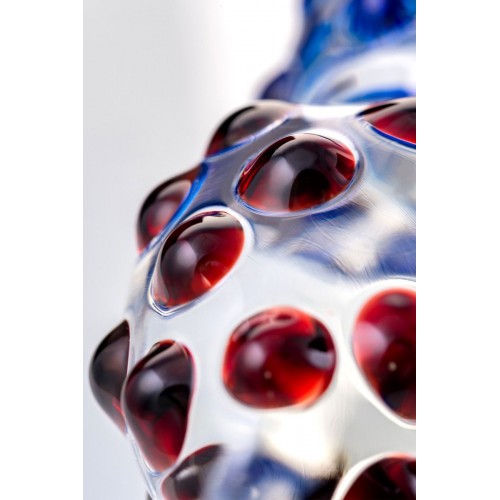 Фото товара: Двусторонний стеклянный фаллос со спиралью и шишечками - 20,5 см., код товара: 912020/Арт.5324, номер 3