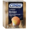 Купить Презервативы с рёбрышками CONTEX Ribbed - 3 шт. код товара: Contex Ribbed №3/Арт.5461. Секс-шоп в СПб - EROTICOASIS | Интим товары для взрослых 