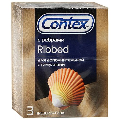 Купить Презервативы с рёбрышками CONTEX Ribbed - 3 шт. код товара: Contex Ribbed №3/Арт.5461. Секс-шоп в СПб - EROTICOASIS | Интим товары для взрослых 