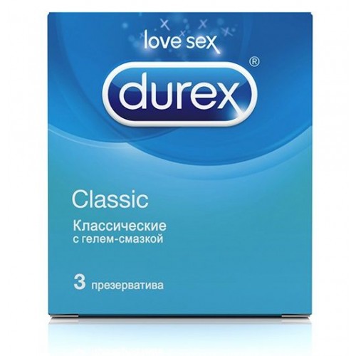 Купить Классические презервативы Durex Classic - 3 шт. код товара: Durex Classic №3 / Арт.5476. Секс-шоп в СПб - EROTICOASIS | Интим товары для взрослых 