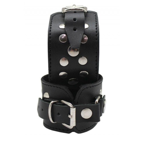 Фото товара: Декоративные наручники на кожаной подкладке, код товара: Р291/Арт.5521, номер 1