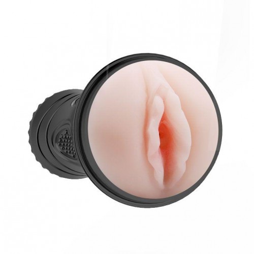 Фото товара: Мастурбатор-вагина в черной тубе без вибрации, код товара: EE-10114/Арт.5808, номер 1