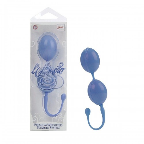 Фото товара: Голубые вагинальные шарики LAmour Premium Weighted Pleasure System, код товара: SE-4649-12-3/Арт.7338, номер 1