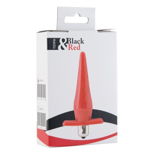 Фото товара: Красная водонепроницаемая вибровтулка Black&Red - 12,7 см., код товара: 901301-9/Арт.7456, номер 2