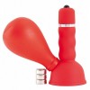 Купить Красный вибратор с грушей на сосок код товара: 905002-9/Арт.7477. Секс-шоп в СПб - EROTICOASIS | Интим товары для взрослых 