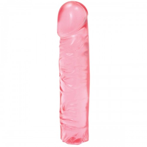 Купить Розовый прозрачный гелевый фаллоимитатор Сristal Jellies - 20 см. код товара: 0285-01-CD/Арт.729. Секс-шоп в СПб - EROTICOASIS | Интим товары для взрослых 