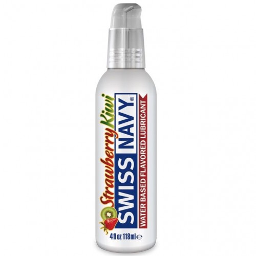 Купить Лубрикант Swiss Navy Strawberry Kiwi Lube с ароматом клубники и киви - 118 мл. код товара: SNFSK4/Арт.10628. Секс-шоп СПб - EROTICOASIS | Интим интернет-магазин для взрослых 