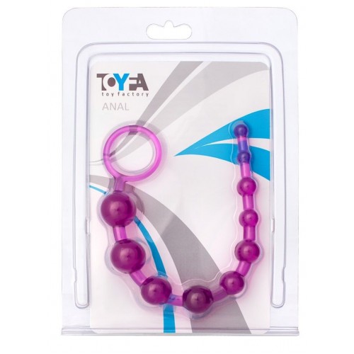 Фото товара: Фиолетовая анальная цепочка с кольцом - 30 см., код товара: 881302-4/Арт.15403, номер 1