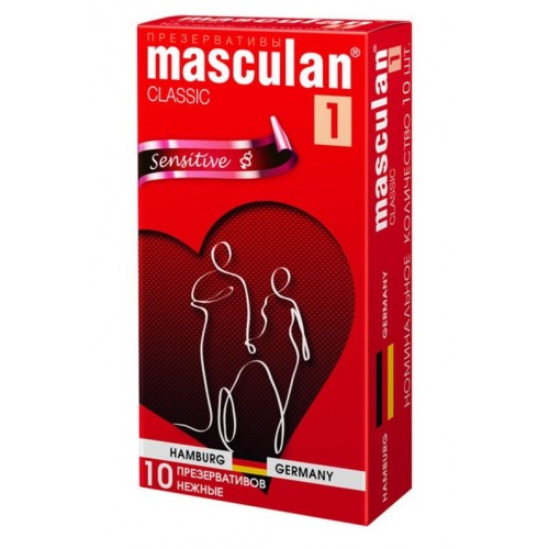 Купить Нежные презервативы Masculan Classic 1 Sensitive - 10 шт. код товара: Masculan Classic 1 Sensitive №10/Арт.16053. Секс-шоп в СПб - EROTICOASIS | Интим товары для взрослых 