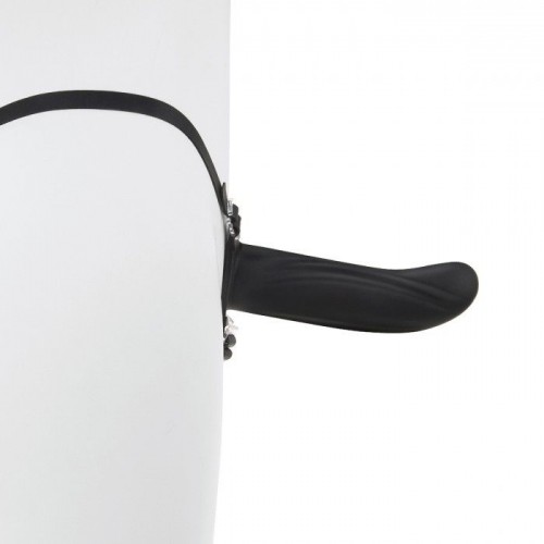 Фото товара: Черный полый страпон с вибрацией Mojo Ghia - 16 см., код товара: MOJO-004/Арт.16408, номер 3