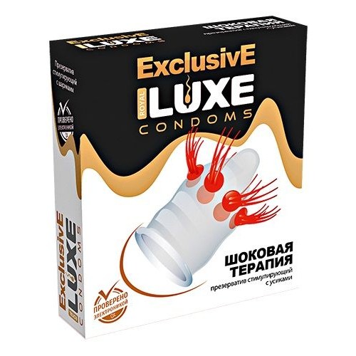 Купить Презерватив LUXE Exclusive  Шоковая Терапия  - 1 шт. код товара: LUXE Exclusive №1 "Шоковая Терапия"/Арт.18457. Секс-шоп в СПб - EROTICOASIS | Интим товары для взрослых 