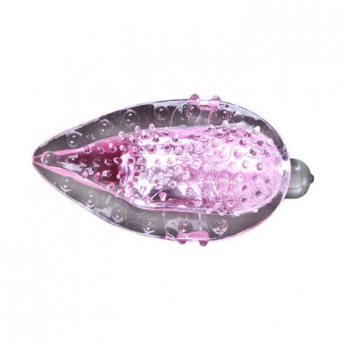 Фото товара: Розовая вибронасадка на пальчик для стимуляции клитора, код товара: BI-014102-0101/Арт.24698, номер 1