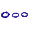 Купить Набор из 3 синих стимулирующих колец Beaded Cock Rings код товара: CN-330300013/Арт.27629. Секс-шоп в СПб - EROTICOASIS | Интим товары для взрослых 