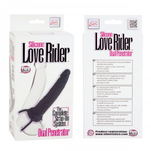 Фото товара: Насадка на пенис Silicone Love Rider Dual Penetrator для двойного проникновения - 14 см., код товара: SE-1515-20-3/Арт.27887, номер 1