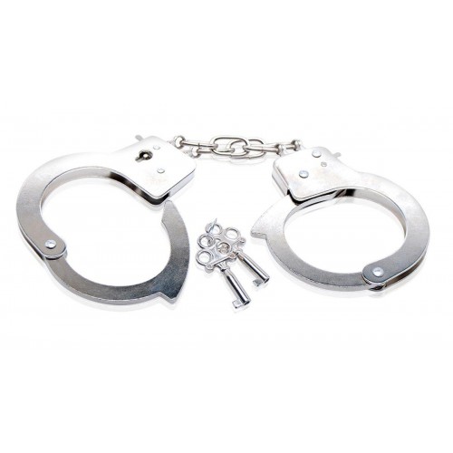 Купить Металлические наручники Beginner“s Metal Cuffs код товара: PD3800-00/Арт.28140. Онлайн секс-шоп в СПб - EroticOasis 