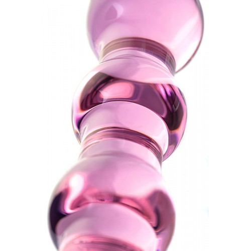 Фото товара: Розовый фаллоимитатор-ёлочка из прозрачного стекла - 18 см., код товара: 912129/Арт.28471, номер 3