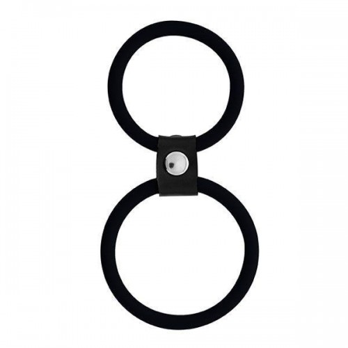 Фото товара: Чёрное двойное эрекционное кольцо Dual Rings Black, код товара: 20025/Арт.28514, номер 1