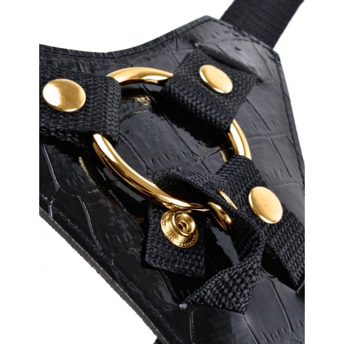 Фото товара: Чёрный с золотом женский страпон Designer Strap-On, код товара: PD3984-23/Арт.30761, номер 2