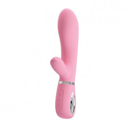 Купить Нежно-розовый вибратор-кролик Thomas с мягкой головкой - 20,5 см. код товара: BI-014621-1/Арт.127478. Секс-шоп в СПб - EROTICOASIS | Интим товары для взрослых 