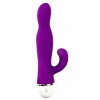 Купить Фиолетовый вибромассажер со стимулятором клитора RIBBED DUO VIBE - 16 см. код товара: 21470/Арт.128833. Секс-шоп в СПб - EROTICOASIS | Интим товары для взрослых 