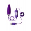 Фото товара: Фиолетовое узенькое виброяйцо с пультом управления A-Toys Cony, работающее от USB, код товара: 764019/Арт.134645, номер 1