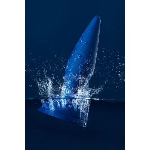 Фото товара: Синяя анальная вибровтулка OPlay Unico с пультом ДУ - 13,5 см., код товара: 221001/Арт.134668, номер 16