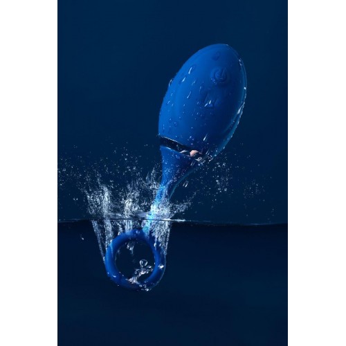 Фото товара: Синяя анальная вибровтулка OPlay Unico с пультом ДУ - 13,5 см., код товара: 221001/Арт.134668, номер 17
