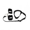 Купить Черный ошейник с длинной лентой и отстегивающимися наручниками код товара: 960-05 BX DD/Арт.135365. Онлайн секс-шоп в СПб - EroticOasis 