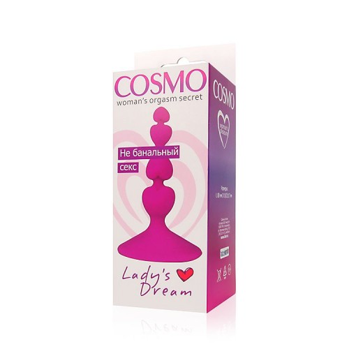 Фото товара: Ярко-розовый анальный стимулятор COSMO - 8 см., код товара: CSM-23028/Арт.135678, номер 2