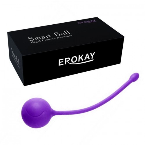 Фото товара: Фиолетовый металлический шарик с хвостиком в силиконовой оболочке, код товара: EK-1701 фиолетовый/Арт.136300, номер 1
