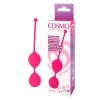 Фото товара: Розовые двойные вагинальные шарики Cosmo с хвостиком для извлечения, код товара: CSM-23007-25/Арт.136316, номер 1