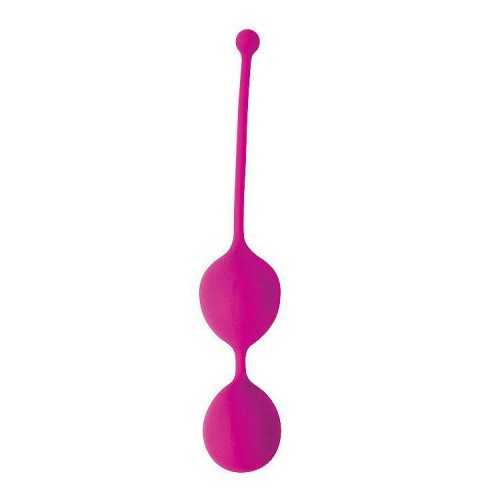 Купить Ярко-розовые двойные вагинальные шарики Cosmo с хвостиком для извлечения код товара: CSM-23007-16/Арт.136318. Секс-шоп в СПб - EROTICOASIS | Интим товары для взрослых 