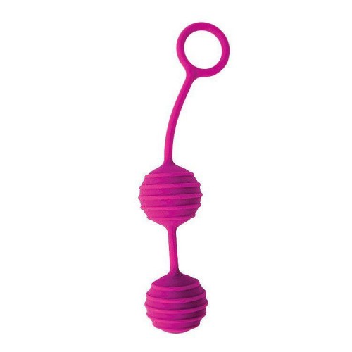 Купить Ярко-розовые вагинальные шарики с ребрышками Cosmo код товара: CSM-23033-16/Арт.136320. Секс-шоп в СПб - EROTICOASIS | Интим товары для взрослых 