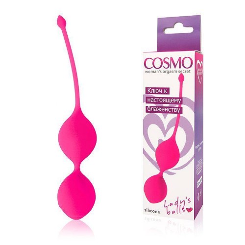 Фото товара: Розовые вагинальные шарики Cosmo с хвостиком, код товара: CSM-23002-25/Арт.136322, номер 1