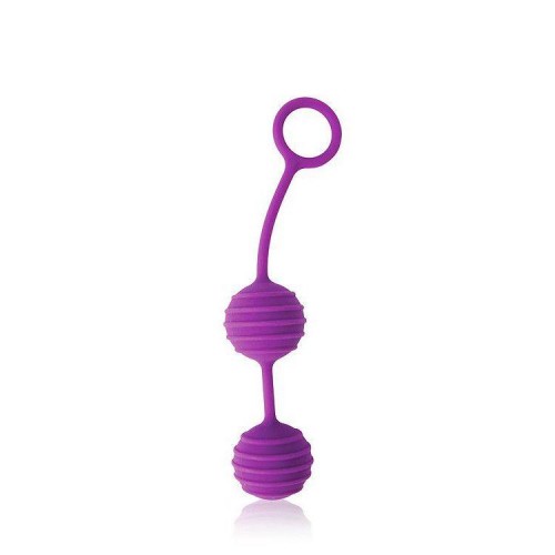 Купить Фиолетовые вагинальные шарики с ребрышками Cosmo код товара: CSM-23033/Арт.136337. Секс-шоп в СПб - EROTICOASIS | Интим товары для взрослых 