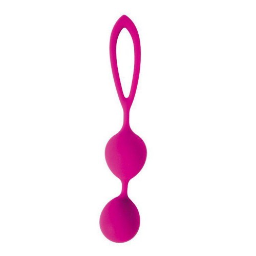 Купить Ярко-розовые вагинальные шарики Cosmo с петелькой код товара: CSM-23006-16/Арт.136338. Секс-шоп в СПб - EROTICOASIS | Интим товары для взрослых 