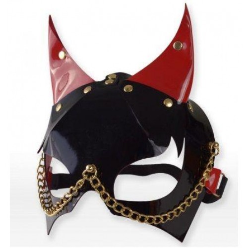 Купить Черно-красная маска с рожками код товара: 3190-12/Арт.137066. Секс-шоп в СПб - EROTICOASIS | Интим товары для взрослых 