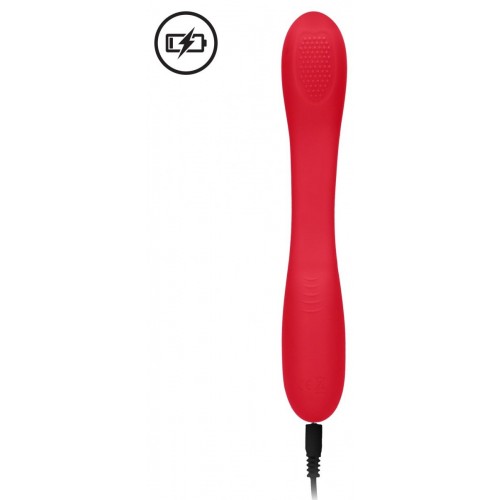 Фото товара: Красный двухсторонний вибратор Flex - 21,5 см., код товара: ELE016RED / Арт.138728, номер 2