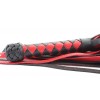 Фото товара: Черно-красная плеть с плетеной ромбовидной ручкой - 60 см., код товара: 54041ars/Арт.139056, номер 1