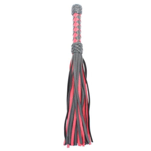 Фото товара: Черно-красная плеть с плетеной ручкой с ромбовидным узором - 45 см., код товара: 54040ars/Арт.139059, номер 1
