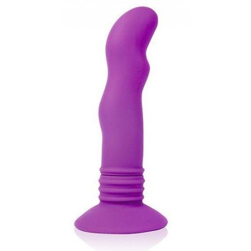 Купить Фиолетовый вибромассажер Cosmo на присоске - 12 см. код товара: CSM-23061/Арт.139571. Секс-шоп в СПб - EROTICOASIS | Интим товары для взрослых 