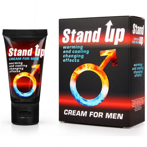 Купить Возбуждающий крем для мужчин Stand Up - 25 гр. код товара: LB-80006 / Арт.139745. Секс-шоп в СПб - EROTICOASIS | Интим товары для взрослых 